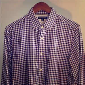 Purple Gingham Button Down Shirt